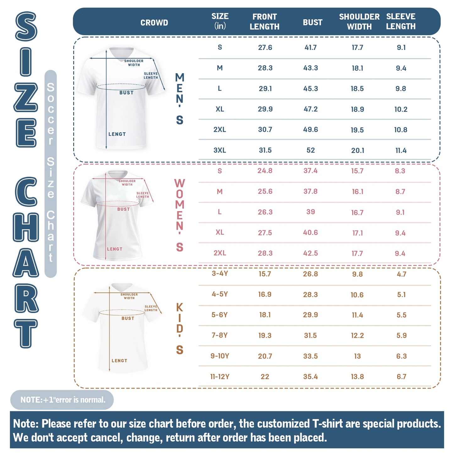 Custom Argentina Soccer Jersey Personalized with Name Number Breathable V-neck Football Team Shirt for Men Youth Women