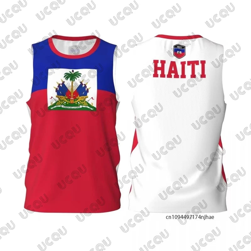 New Arrival 3D Print Haiti Sleeveless T-shirt For Men 2026 Summer Sports Soccer Jersey Vest Tank Top Casual Oversized Unisex Top