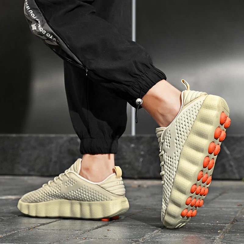 Brand Men Casual Shoes Thick Sole Soft Fashion Sneakers Summer Breathable Male Walking Shoes Zapatillas Hombre Mens Shoes