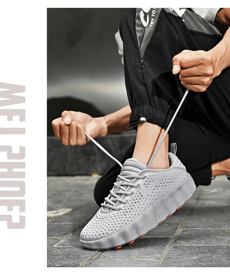 Brand Men Casual Shoes Thick Sole Soft Fashion Sneakers Summer Breathable Male Walking Shoes Zapatillas Hombre Mens Shoes
