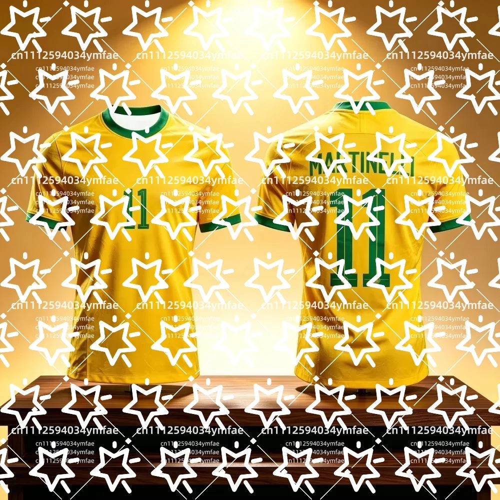 2026 Summer Best-selling Brazilian Fans Outdoor Training Jersey Casual Sports Breathable Quick-Drying Men's Shirt