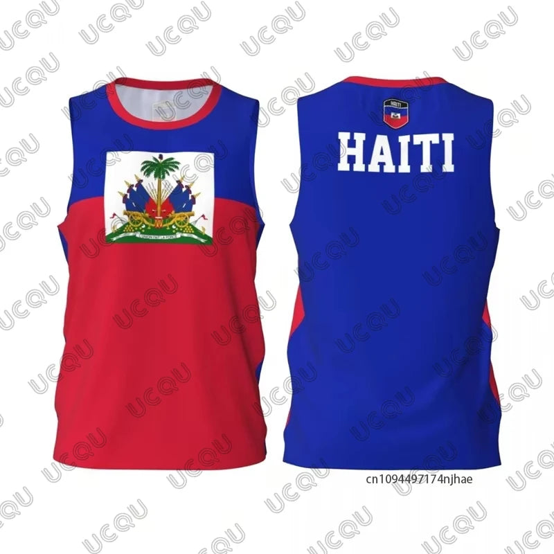 New Arrival 3D Print Haiti Sleeveless T-shirt For Men 2026 Summer Sports Soccer Jersey Vest Tank Top Casual Oversized Unisex Top