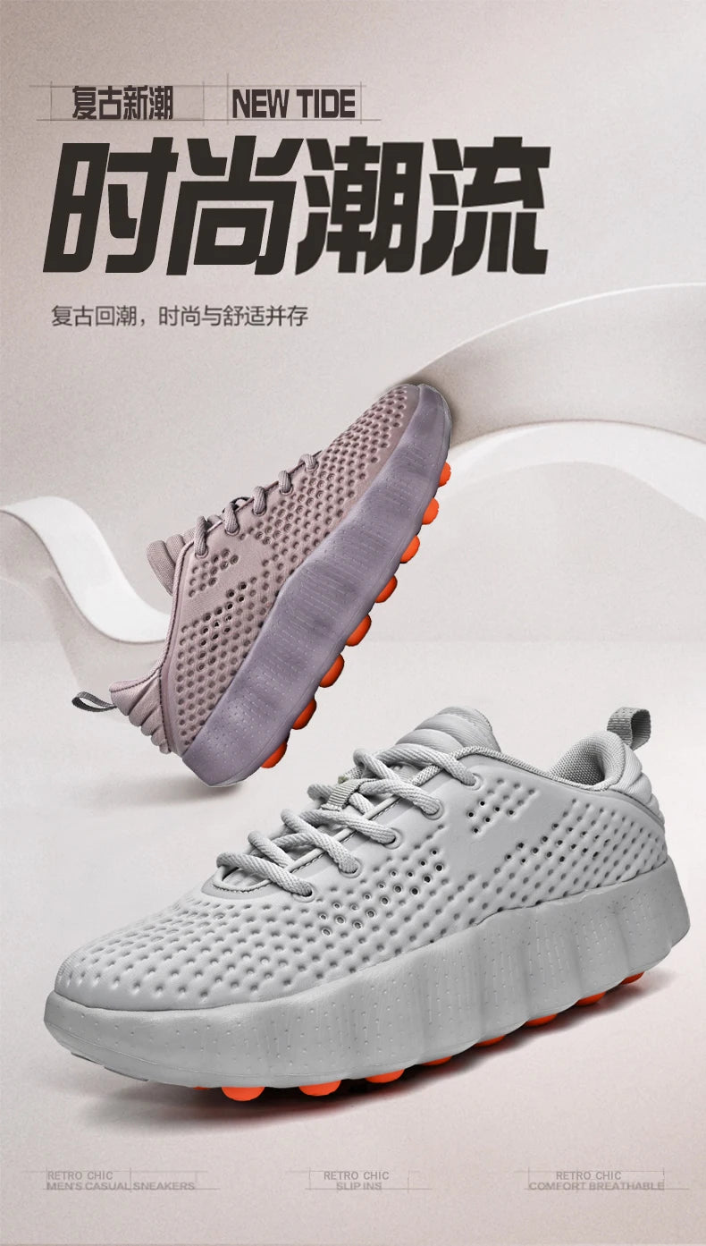 Brand Men Casual Shoes Thick Sole Soft Fashion Sneakers Summer Breathable Male Walking Shoes Zapatillas Hombre Mens Shoes