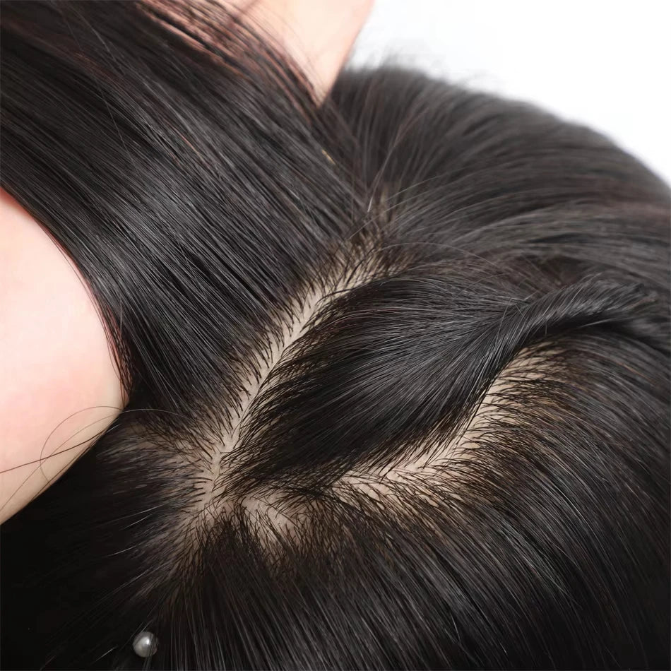 Silk Base Wigs Soft Natural Straight 5x5 Silk Base Jewish Human Hair Wig Baby Hair HD Lace European Hair Preplucked Glueless