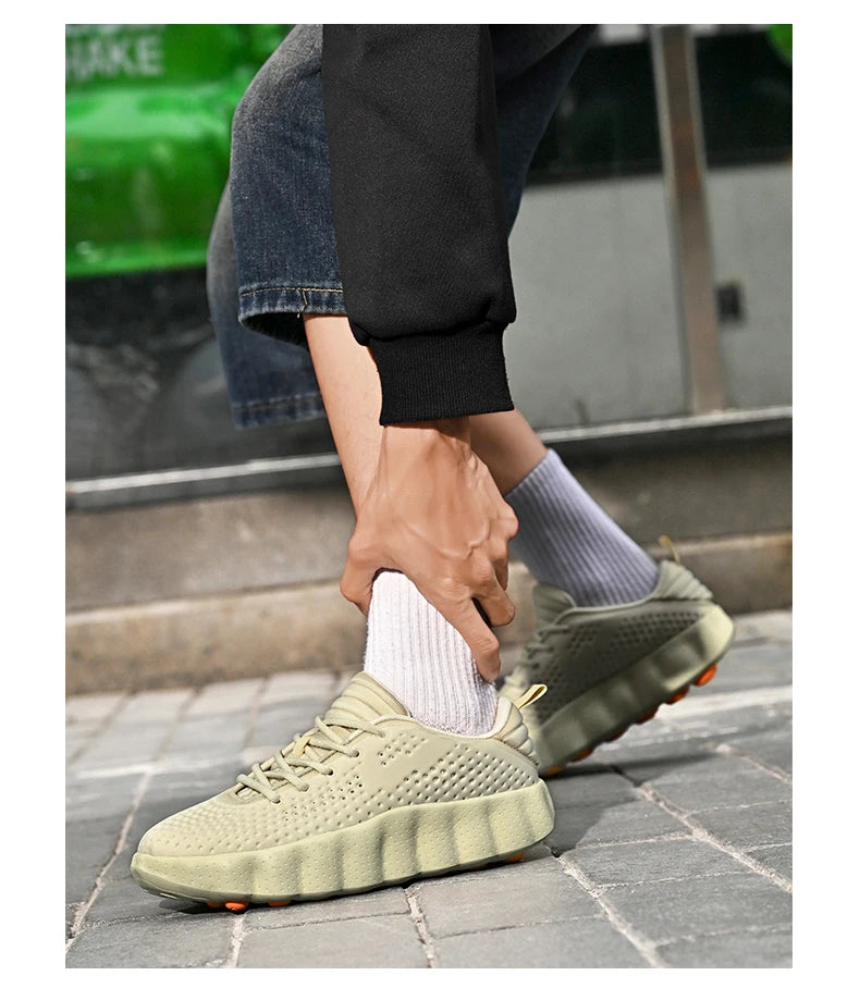 Brand Men Casual Shoes Thick Sole Soft Fashion Sneakers Summer Breathable Male Walking Shoes Zapatillas Hombre Mens Shoes