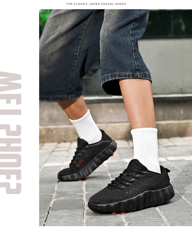 Brand Men Casual Shoes Thick Sole Soft Fashion Sneakers Summer Breathable Male Walking Shoes Zapatillas Hombre Mens Shoes