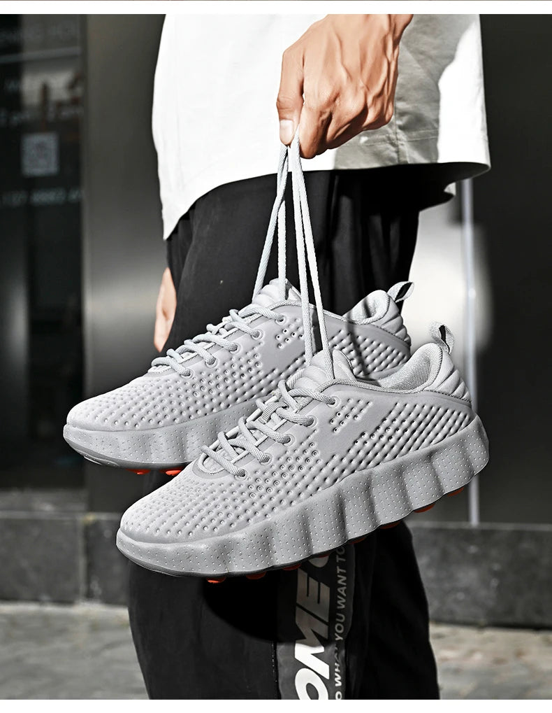 Brand Men Casual Shoes Thick Sole Soft Fashion Sneakers Summer Breathable Male Walking Shoes Zapatillas Hombre Mens Shoes
