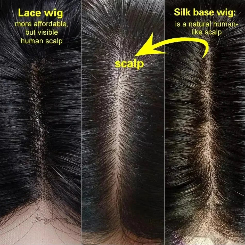Silk Base Wigs Soft Natural Straight 5x5 Silk Base Jewish Human Hair Wig Baby Hair HD Lace European Hair Preplucked Glueless