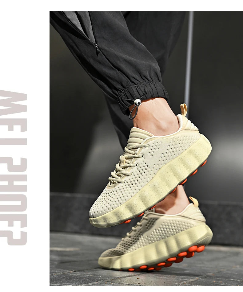 Brand Men Casual Shoes Thick Sole Soft Fashion Sneakers Summer Breathable Male Walking Shoes Zapatillas Hombre Mens Shoes